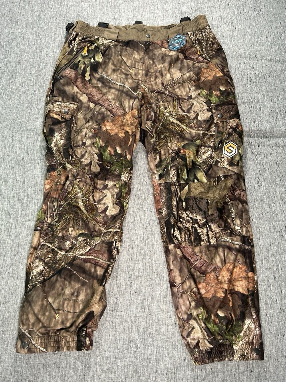 ScentLok Carbon Alloy Hunting Cargo Pants Mens XXL Mossy Oak Break-Up Country